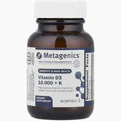 Vitamin D3 10,000 + K 60 softgels